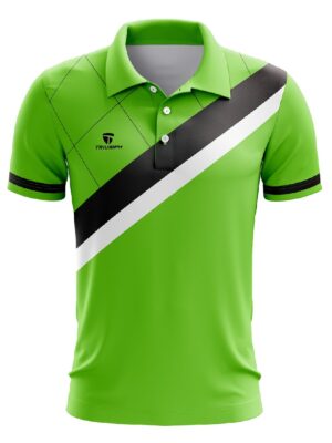 Custom Badminton T-shirts | Sports Apparel for Men's - Parrot Green Color