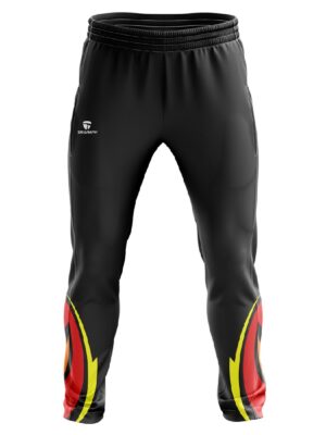 Custom Men’s Cricket Track Pants Black | Cricket Sports Clothes