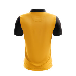 Cricket Half Sleeve Training Jersey for Men Yellow & Black Color
