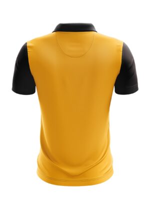 Cricket Half Sleeve Training Jersey for Men Yellow & Black Color