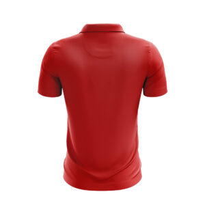 Cricket Training Regular Fit Polo Neck T-shirt for Men Red & Yellow Color