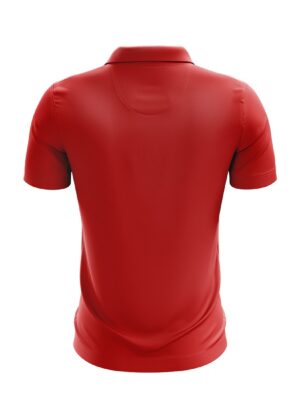 Cricket Training Regular Fit Polo Neck T-shirt for Men Red & Yellow Color