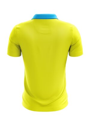 Cricket Tournament Jersey Cricket Printed T-shirt for Men Yellow & Blue Color