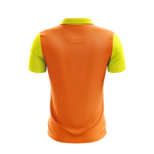 Cricket Training Shirt Cricket Tournament Practice Jersey Orange & Yellow Color