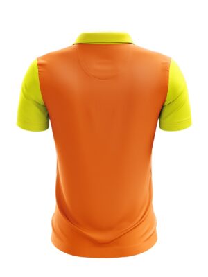 Cricket Training Shirt Cricket Tournament Practice Jersey Orange & Yellow Color