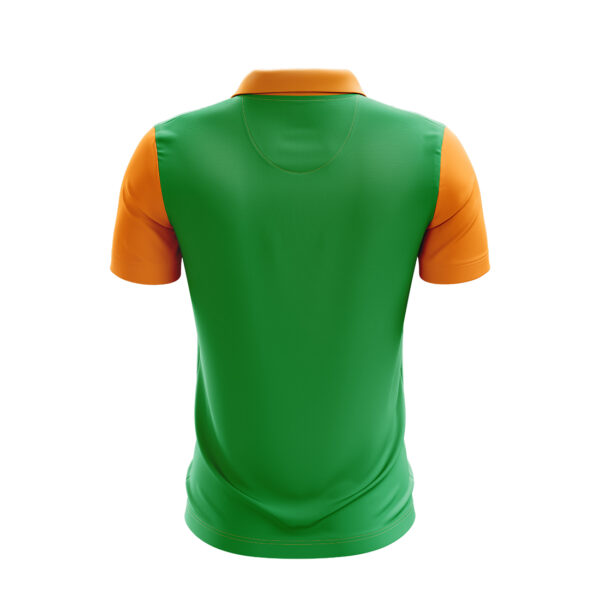 Sublimated Cricket Team Jersey Cricket T-shirt for Men Green & Orange Color