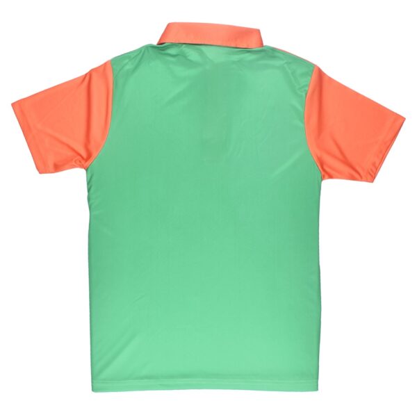Sublimated Cricket Team Jersey Cricket T-shirt for Men Green & Orange Color