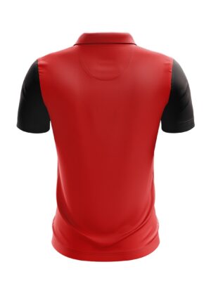Mens Cricket Tournament T-shirt Cricket Printed Jersey Red & Black Color