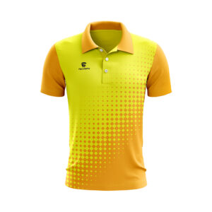Cricket Sports T-shirt Custom Sports Cricket Jersey Chrome Yellow & Light Yellow Color