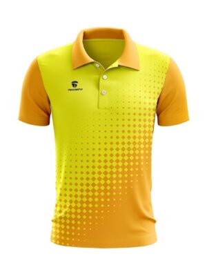 Cricket Sports T-shirt Custom Sports Cricket Jersey Chrome Yellow & Light Yellow Color