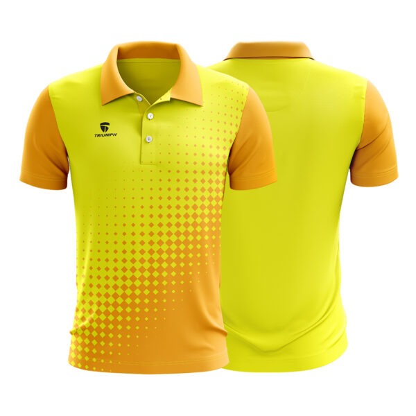 Cricket Sports T-shirt Custom Sports Cricket Jersey Chrome Yellow & Light Yellow Color