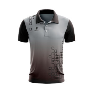 Men’s Cricket Jersey Cricket Team Training Clothes Custom Sportswear Grey & Black Color