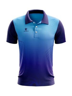 Cricket Sports Club Jersey New Design Cricket Training T Shirt Blue Color