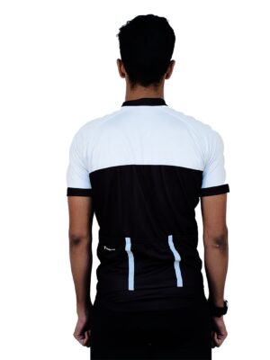 Custom Cycling Jersey | Personalized Cycling Jerseys with Name Black & White Color