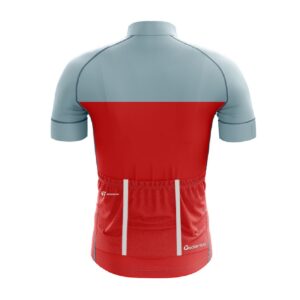 Dry-Fit Cycling Jersey | Cycling Upper Wear for Men’s Grey & Red Color