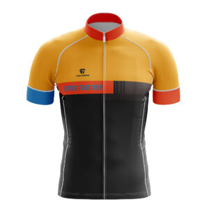 Cycling Jersey for Men | Customised Bicycle Apparel for Cyclist Black, Yellow, Red & Blue Color