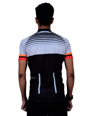 Custom Cycling Jersey for Men Black, Red & White Color