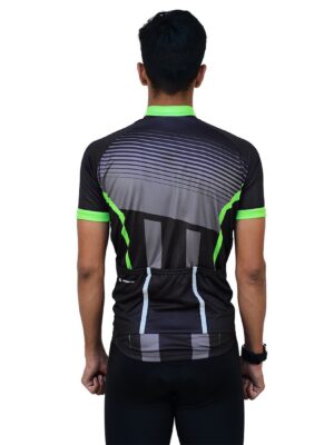 Cycling Team Jersey | Customize Jersey for Cyclist Black, Grey & Green Color