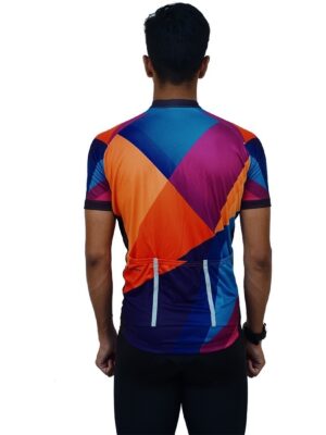Polyester Cycling Jersey for Men Multicolor