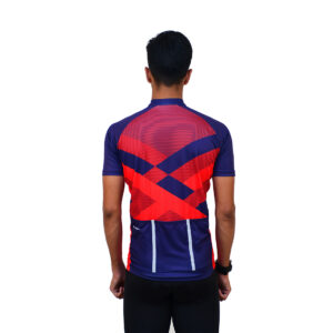 Quick Drying Cycling Jersey for Road Cyclist Blue & Pink Color
