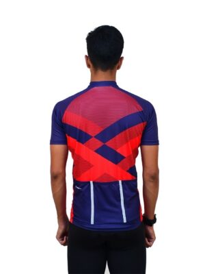 Quick Drying Cycling Jersey for Road Cyclist Blue & Pink Color