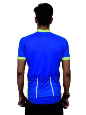 Professional Cycling Jersey for Men | Sports Clothing White, Blue & Green Color