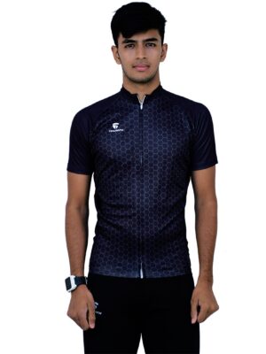 Custom Printed Mountain Bike Jersey for Man Black Color
