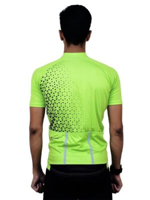 Custom Printed Bicycle Apparel | Cycling Jersey for Men Neon Green Color