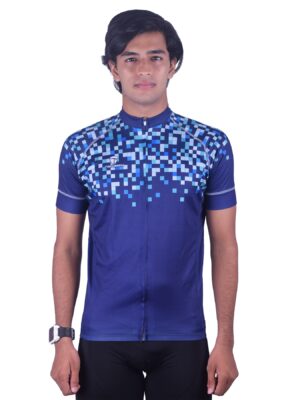 Men Cycling Jersey | Custom Printed Cycling Team Apparel Blue Color