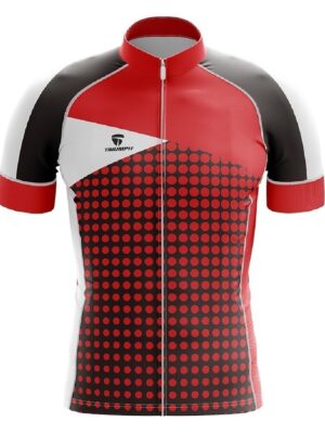 Bicycle Jersey | Men?s Cycling Sports Clothes Red, Black & White Color