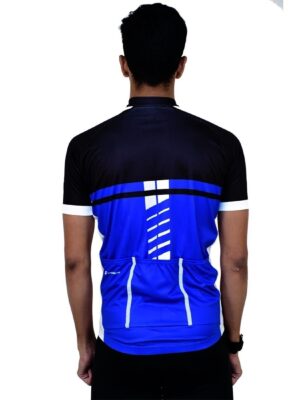 Custom Cycling Jersey | Cycle Jersey For Men Black & Blue Color