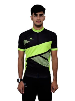 Mountain Bike Jersey | Customised Cycling Clothes Black & Green Color
