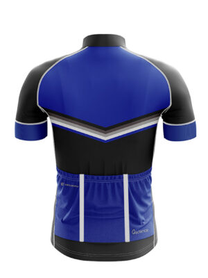 Personalized Cycling Jersey for Men’s with Name Number Logo Black & Blue Color