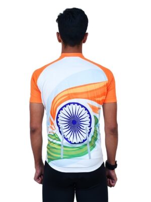 India Republic | Independence Day Cycling Jersey for Men Indian Flag Color