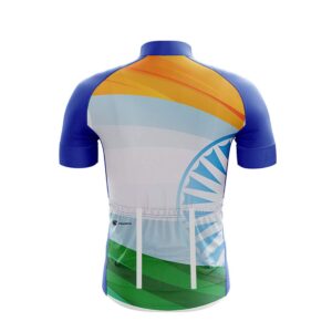 India Tri Colour Cycling Jersey for Men Indian Color
