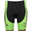 Men’s Cycling Shorts 3D Padded for Bicycle Riding Bike Biking Cycle - Green Black