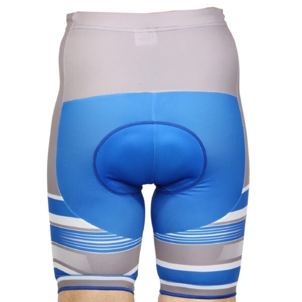 Men’s Cycling Bike Shorts 3D Padded Bicycle Riding Pants Tights, Anti-Slip Design, Breathable & Comfy Blue & Grey Color