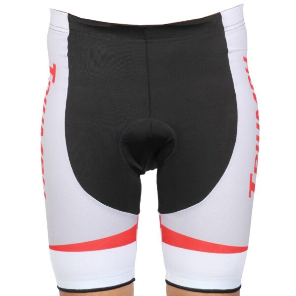 Men’s Cycling Bike Shorts 3D Padded Bicycle Riding Pants Tights, Anti-Slip Design, Breathable & Comfy White & Black