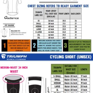 Cycling Set Size Chart Cadance Cadance for Men