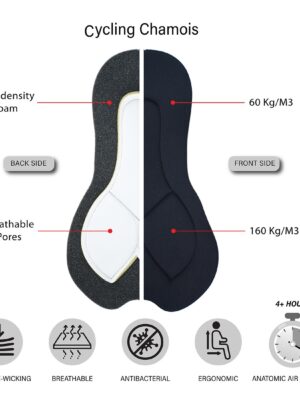 Cycling Shorts Foam Pad Black - Men