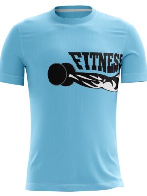 Gym Workout Jersey for Men's - Sky Blue Color
