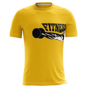 Gym T-shirts for Men | Exercise Jersey Yellow Color