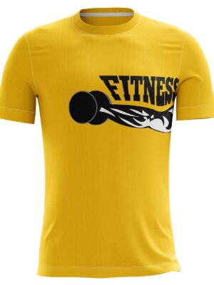 Gym T-shirts for Men | Exercise Jersey Yellow Color