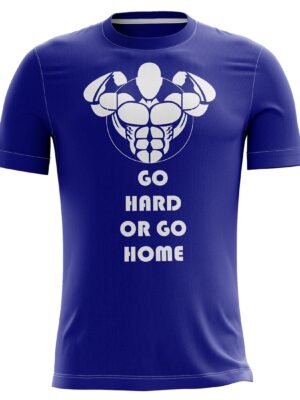 Active Wear Sports Gym T-Shirt for Men Blue Color