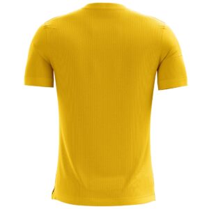 Men Dry Fit Gym Sports Slim Fit T-Shirt Yellow Color