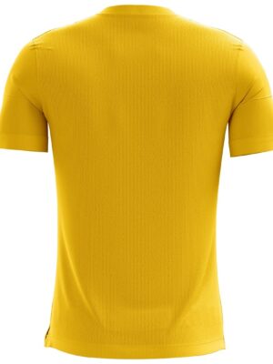 Men Dry Fit Gym Sports Slim Fit T-Shirt Yellow Color
