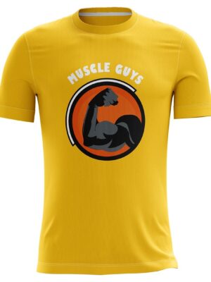 Gym Clothes | Custom Sports Wear T-Shirt for Men Yellow Color