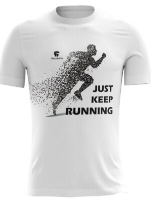 Men’s Training Sports Workout Gym Tshirt White Color