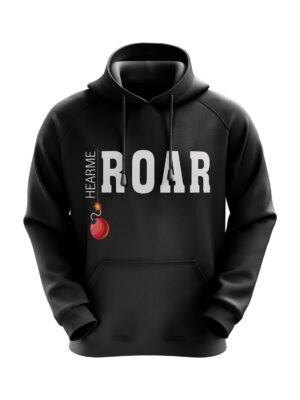 Pullovers Black Hoodies for Men with Custom Name Number Black Color