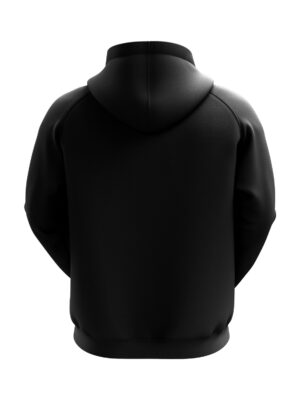 Pullovers Black Hoodies for Men with Custom Name Number Black Color